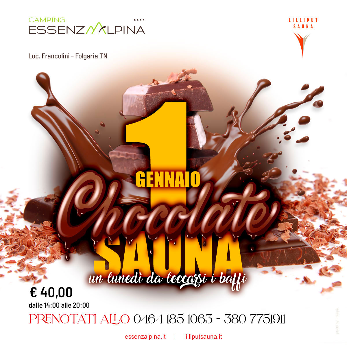 Lilliput Sauna - Chocolate Sauna - 1 gennaio un lunedì da leccarsi i baffi