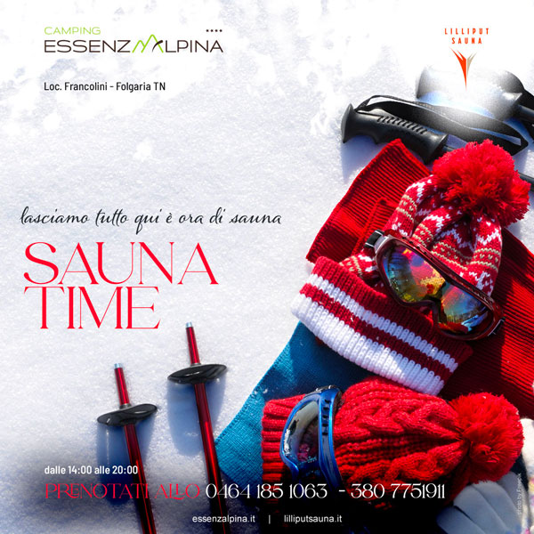 Lilliput Sauna - sauna time - lasciamo tutto qui è ora di sauna