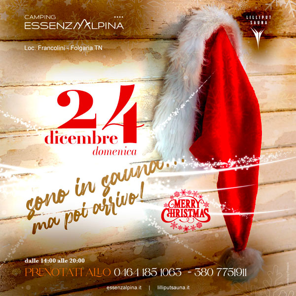 Lilliput Sauna - Merry Christmas - sono in sauna ma poi arrivo!